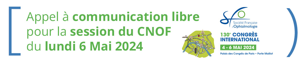 Appel à communication libre  du CNOF - 130ème SFO - Paris 6 mai 2024